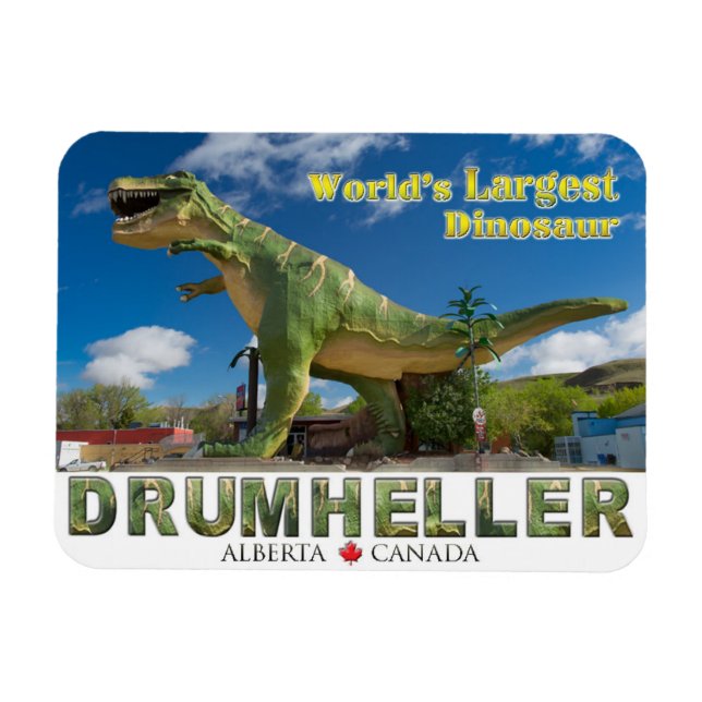 World's Largest Dinosaur - Souvenir Fridge Magnet (Horizontal)