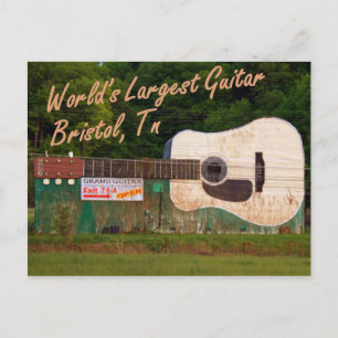 World's Largest Guitar - Bristol, TN Postcard