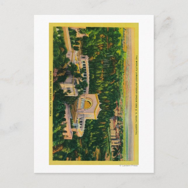 World's Largest Outdoor Organ Postcard (Front)