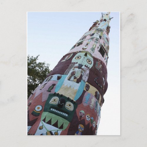 Worlds Largest Totem Pole Postcard