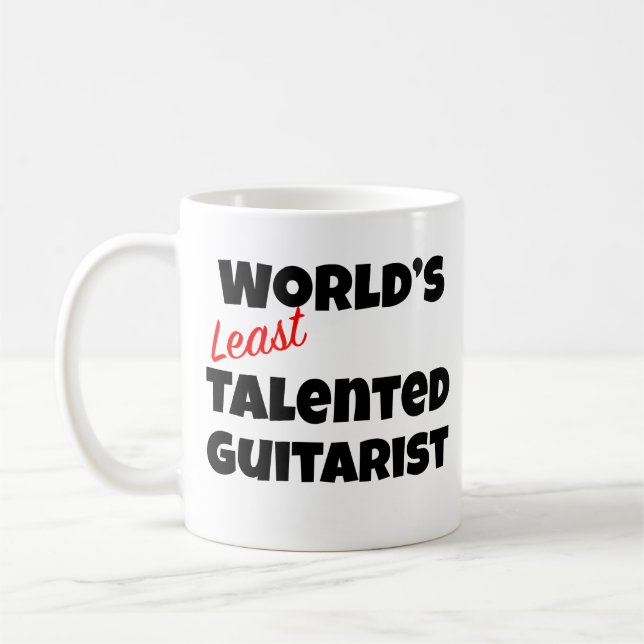World's Least Talented Guitarist Mug Gag Gift (Left)