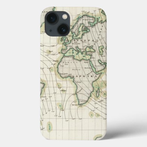 Worlds magnetic declination iPhone 13 case