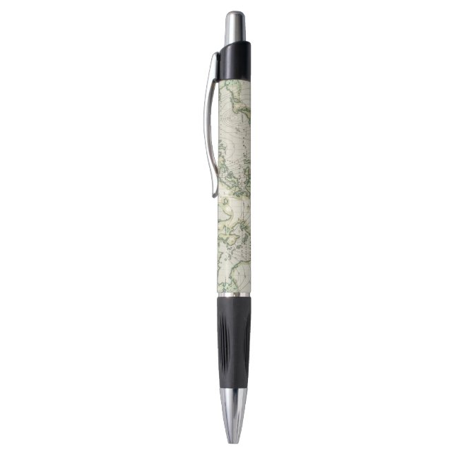 World's magnetic declination pen (Top (Vertical))