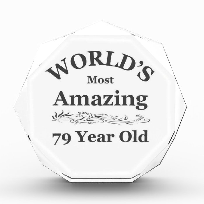 World's most amazing 79 year old acrylic award