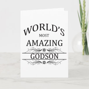 World's Most Amazing Godson Card