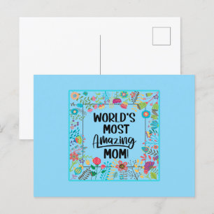 World's Most Amazing Mom Postcard