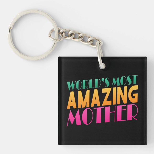 World's Most Amazing Mother's Day | Keychain (Front)