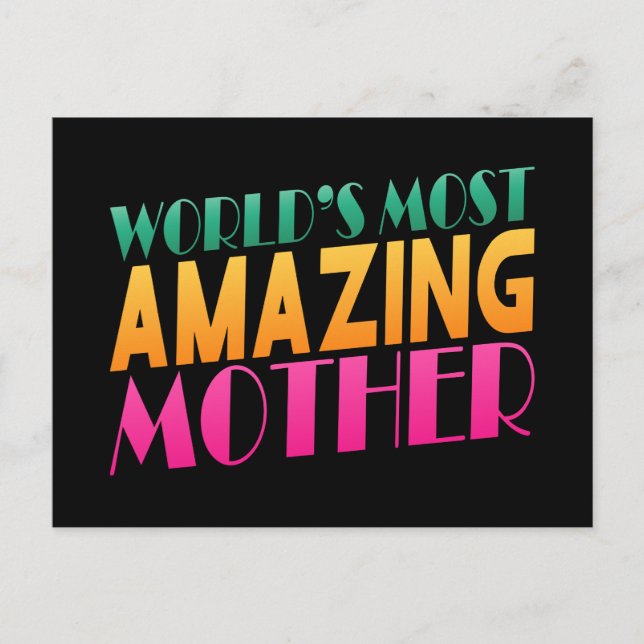 World's Most Amazing Mother's Day | Postcard (Front)