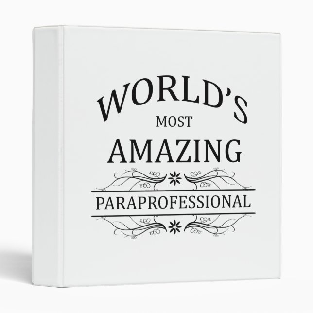 World's Most Amazing Paraprofessional Binder (Front/Spine)