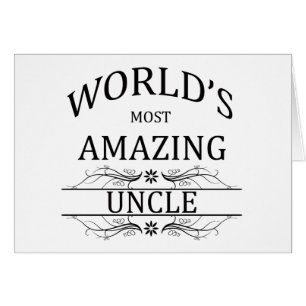 World's Most Amazing Uncle Cards
