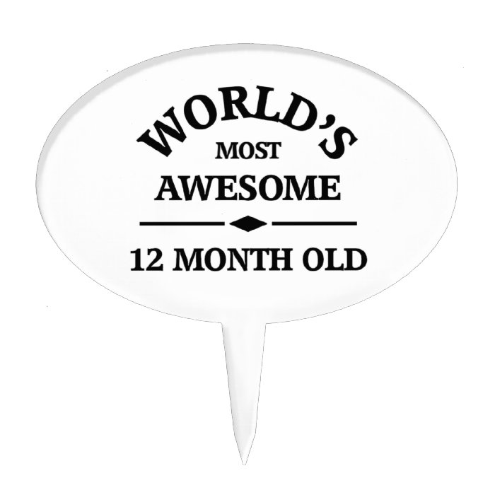 World's most awesome 1 year old cake topper