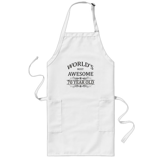 World's Most Awesome 70 Year Old Long Apron (Front)