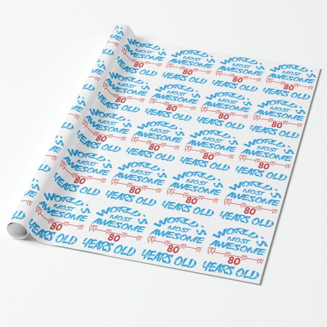 World's most awesome 80 years old wrapping paper (Unrolled)