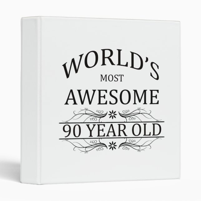 World's Most Awesome 90 Year Old Binder (Front/Spine)