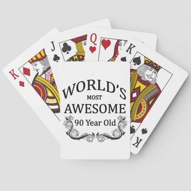World's Most Awesome 90 Year Old Poker Cards (Back)