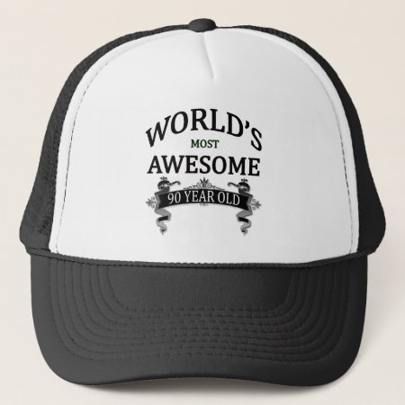 World's Most Awesome 90 Year Old Trucker Hat