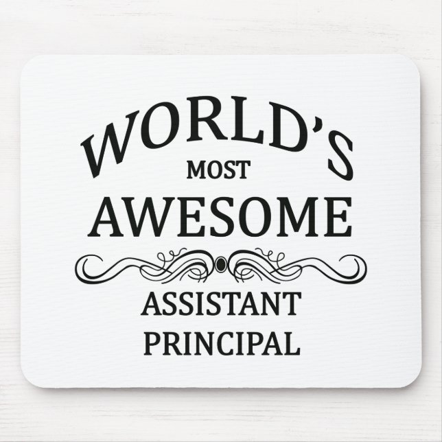 World's Most Awesome Assistant Principal Mouse Pad (Front)