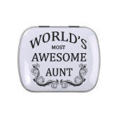 World's Most Awesome Aunt Jelly Belly Candy Tin (Top)