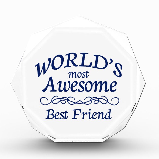 World's Most Awesome Best Friend Award (Front)