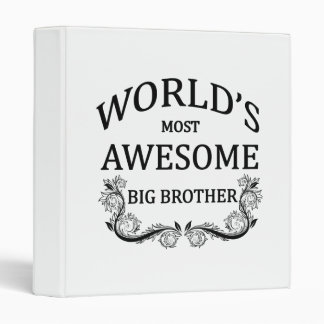 World's Most Awesome Big Brother 3 Ring Binder
