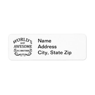 World's Most Awesome Big Brother Label