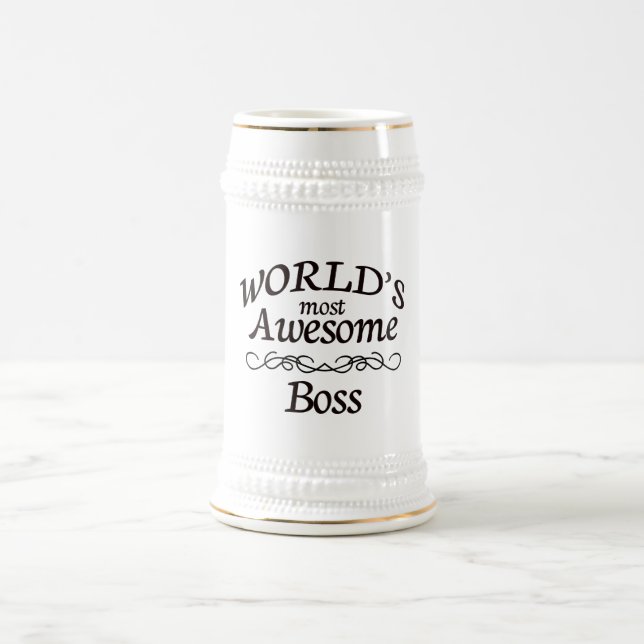 World's Most Awesome Boss Beer Stein (Center)