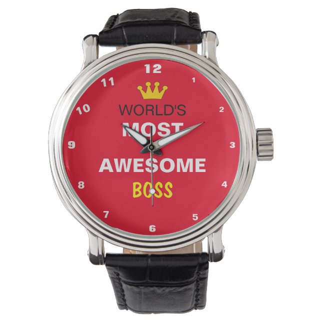 Worlds Most Awesome - BOSS / the best one Watch (Front)