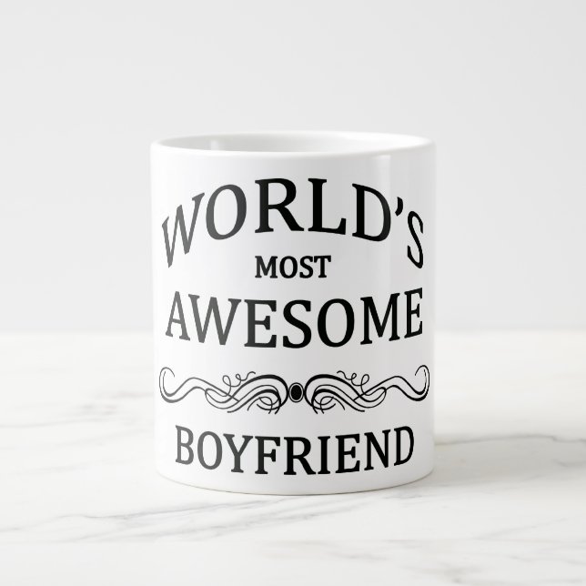 World's Most Awesome Boyfriend Giant Coffee Mug (Front)