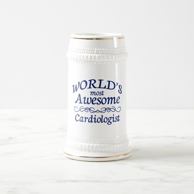 World's Most Awesome Cardiologist Beer Stein (Center)