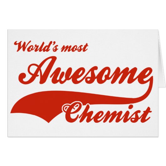 World's Most Awesome chemist Cards (Front Horizontal)