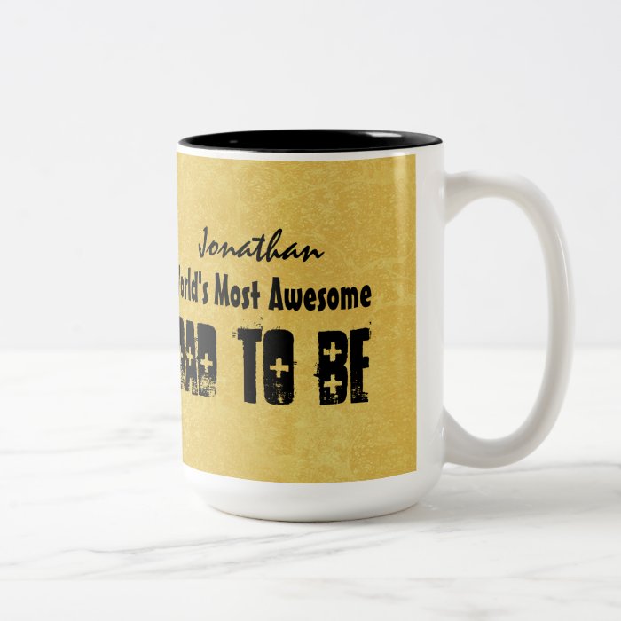 World's Most Awesome Custom Name Gold Grunge Coffee Mug