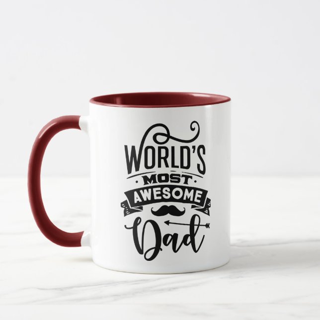 World's Most Awesome Dad Mug (Left)