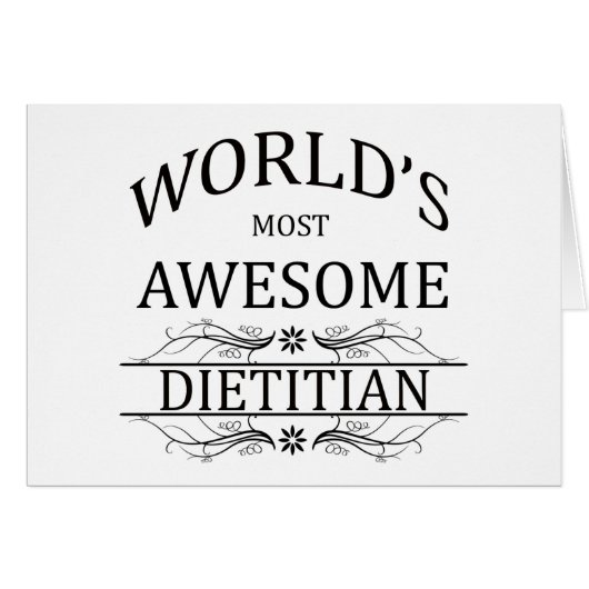 World's Most Awesome Dietitian (Front Horizontal)