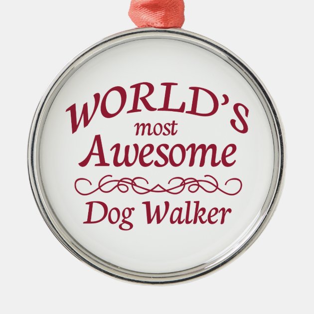 Dog walker cheap ornament