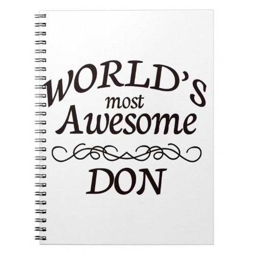 Worlds Most Awesome DON Notebook