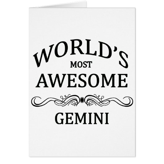 World's Most Awesome Gemini Cards (Front)
