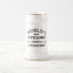 World&#39;s Most Awesome Godfather Beer Stein at Zazzle