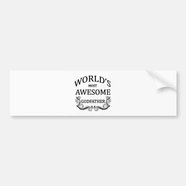 World's Most Awesome Godfather Bumper Sticker (Front)
