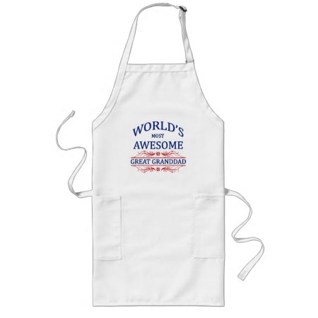 World's Most Awesome Great Granddad Long Apron