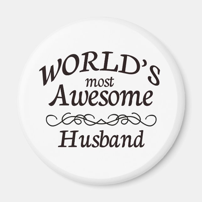 World's Most Awesome Husband Magnet (Front)