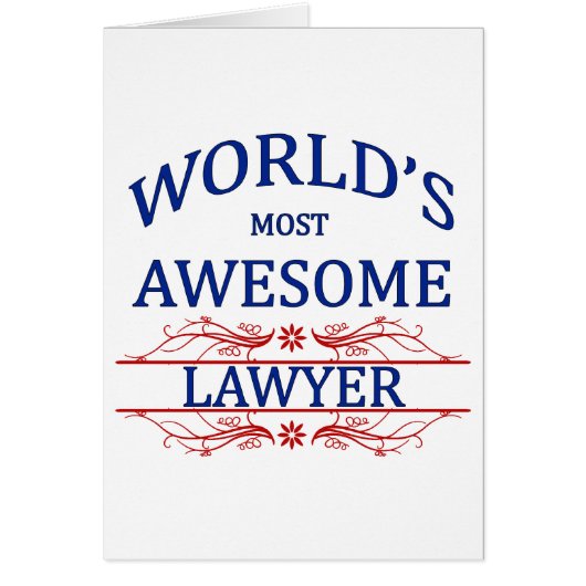 World's Most Awesome Lawyer Cards (Front)