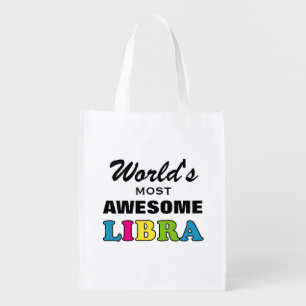 World's Most Awesome Libra Reusable Grocery Bag