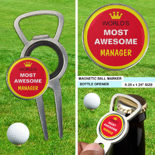Worlds Most Awesome - MANAGER (best one) Golf Divot Tool