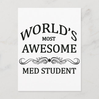 World's Most Awesome Med Student Postcard