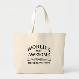 World's Most Awesome Medical Student Large Tote Bag