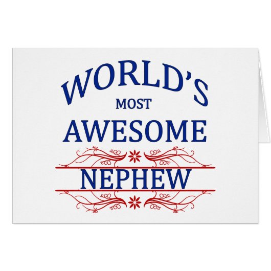 World's Most Awesome Nephew Cards (Front Horizontal)