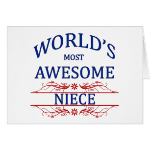 World's Most Awesome Niece Cards