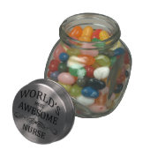 World's Most Awesome Nurse Jelly Belly Candy Jar (Opened)