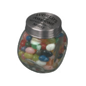World's Most Awesome Nurse Jelly Belly Candy Jar (Side)