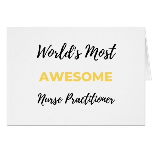 World's Most Awesome Nurse Practitioner 2 (Front Horizontal)